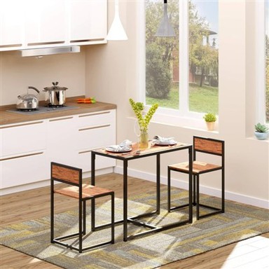3-peças conjunto de cadeiras para mesa de jantar